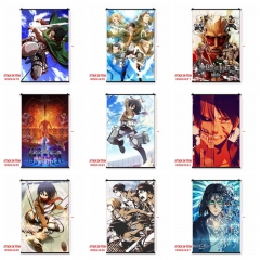 (60*90cm) 46 Styles Attack on Titan/Shingeki No Kyojin Cosplay Cartoon Wall Scrolls Anime Wallscrolls