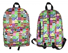 Minecraft PU Purse Zipper Anime Schoolbag Backpack Bag