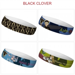 5 Styles Black Clover Cartoon Color Printing Sweatband Anime Headband
