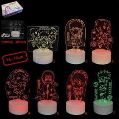 7 Styles Naruto Anime 3D Nightlight with Remote Control
