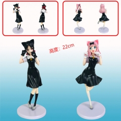 2pcs/set Kaguya-sama: Love is War Shinomiya Kaguya Fujiwara Chika Cartoon Character Model Toy Anime PVC Figure