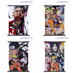 8 Styles Naruto Cartoon Wallscrolls Waterproof Anime Wall Scroll 60*90CM