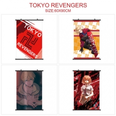 4 Styles Tokyo Revengers Cartoon Wallscrolls Waterproof Anime Wall Scroll 60*90CM