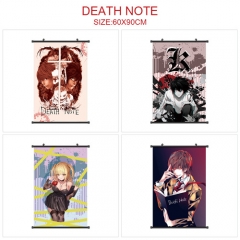 4 Styles Death Note Cartoon Wallscrolls Waterproof Anime Wall Scroll（60*90CM）