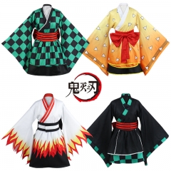 4 Styles Demon Slayer: Kimetsu no Yaiba Cartoon Character Cosplay Costume Anime Kimono
