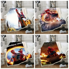 30 Styles 2 Sizes Spider Man Double Layer Anime Blanket