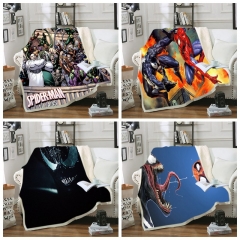 32 Styles 2 Sizes Spider Man Double Layer Anime Blanket