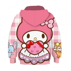 My melody Cosplay 3D Print Hooded Anime Hoodie for Kids
