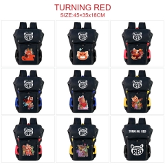 9 Styles Turning Red Anime Cosplay Cartoon Canvas Colorful Backpack Bag
