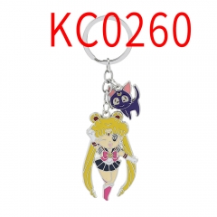 Pretty Soldier Sailor Moon Alloy Anime Keychain