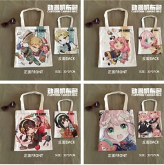 5 Styles SPY×FAMILY Cartoon Character Pattern Anime Tote Bags