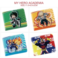 9 Styles My Hero Academia/Boku no Hero Academia Cosplay Cartoon Character Anime Pu Short Wallet Purse