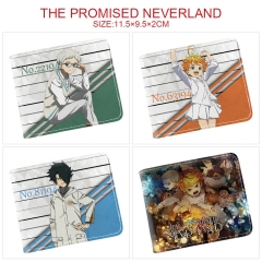 5 Styles The Promised Neverland Cosplay Cartoon Character Anime Pu Short Wallet Purse