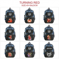 9 Styles Turning Red Camouflage Waterproof Black Anime Backpack Bag