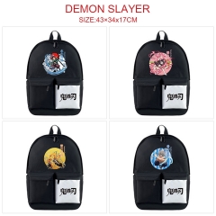 7 Styles Demon Slayer: Kimetsu no Yaiba Nylon Waterproof Black Anime Backpack Bag