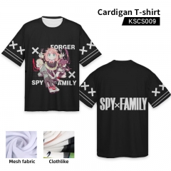 SPY×FAMILY Cosplay Decoration Cartoon Print Anime Cardigan T Shirt For Adult