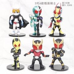 10cm 6pcs/set Kamen Rider Ex-Aid 2 Generations Cartoon Character Anime PVC Figure Toy