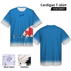 Virtual Youtuber Cosplay Decoration Cartoon Print Anime Cardigan T Shirt For Adult