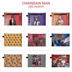 9 Styles Chainsaw Man Cartoon Character Anime File Pocket