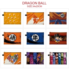 10 Styles Dragon Ball Z Cartoon Character Anime File Pocket