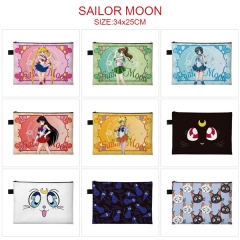 10 Styles Pretty Soldier Sailor Moon Cartoon Character Anime File Pocket