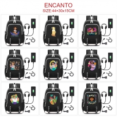9 Styles Encanto Anime Backpack Bag with Two USB