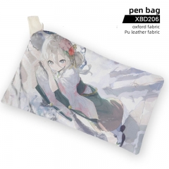 Re: Dive Cartoon Pattern PU Leather Oxford Fabric Waterproof Anime Pencil Box Bag