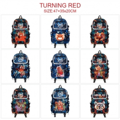 9 Styles Turning Red Anime Backpack Bag With USB