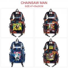 6 Styles Chainsaw Man Anime Cosplay Cartoon Canvas Colorful Backpack Bag