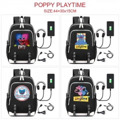 7 Styles Poppy Playtime Anime Backpack Bag with Two USB