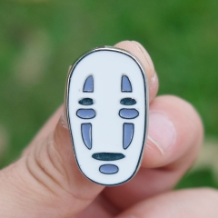 Spirited Away No Face Man Cosplay Cartoon Character Alloy Anime Brooch Pin
