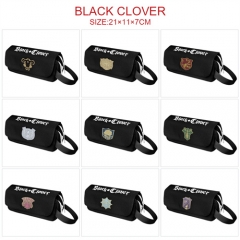 10 Styles Black Clover Cartoon Pen Bag Anime Pencil Bag For Student