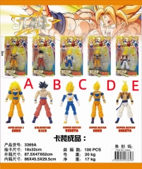 5 Styles 32cm Dragon Ball Z 3369A Goku Figures Toys Anime PVC Action Figure Toy