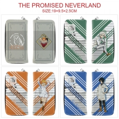 5 Styles The Promised Neverland Cartoon Anime Long Zipper Wallet Purse