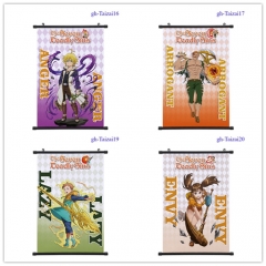 7 Styles The Seven Deadly Sins / Nanatsu no Taizai Cartoon Wallscrolls Waterproof Anime Wall Scroll 60*90CM