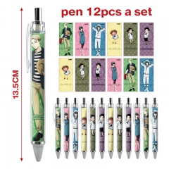 3 Styles 12pcs/set SPY×FAMILY Cartoon Character Anime Ballpoint Pen