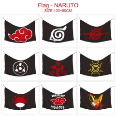 10 Styles Naruto Hot Sale Fancy Flag Anime Decoration Flag （No Flagpole）