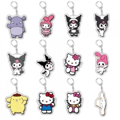 16 Styles Sanrio Baby Cinnamon Hello Kitty Cosplay Cartoon Character Anime Acrylic Keychain