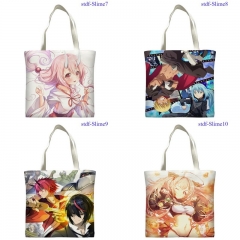 12 Styles  40*40cm That Time I Got Reincarnated as a Slime Cartoon Pattern Canvas Anime Bag