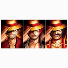 One Piece Luffy Lenticular Flip Anime 3D Posters（10pcs/set） (No Frame)