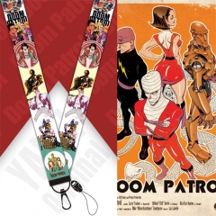 4 Styles Doom Patrol Card Holder Bag Anime Phone Strap Lanyard
