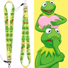 4 Styles Kermit the Frog Card Holder Bag Anime Phone Strap Lanyard