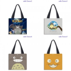 5 Styles 40*40cm My Neighbor Totoro Cartoon Pattern Canvas Anime Bag