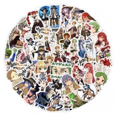 100PCS/SET Mushoku Tensei: Jobless Reincarnation Cartoon Pattern Decorative Collectible Waterproof Anime Luggage Stickers