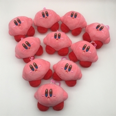 12CM 10PCS/SET Kirby Anime Plush Toy Doll Pendant