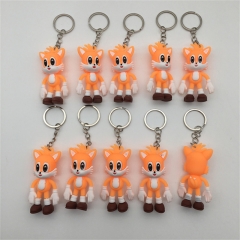 7CM 10PCS/SET Hot Selling Sonic the Hedgehog Anime Toy Doll Pendant