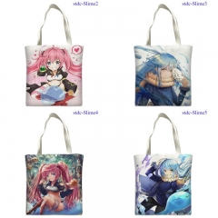 12 Styles 33*38cm That Time I Got Reincarnated as a Slime Cartoon Pattern Canvas Anime Bag