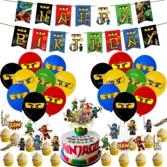 LEGO Ninjago:Masters of Spinjitzu For Birthday Party Decoration Anime Balloon Set