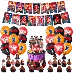 Stranger Things For Birthday Party Decoration Anime Balloon Set