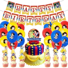 Snow White For Birthday Party Decoration Anime Balloon Set